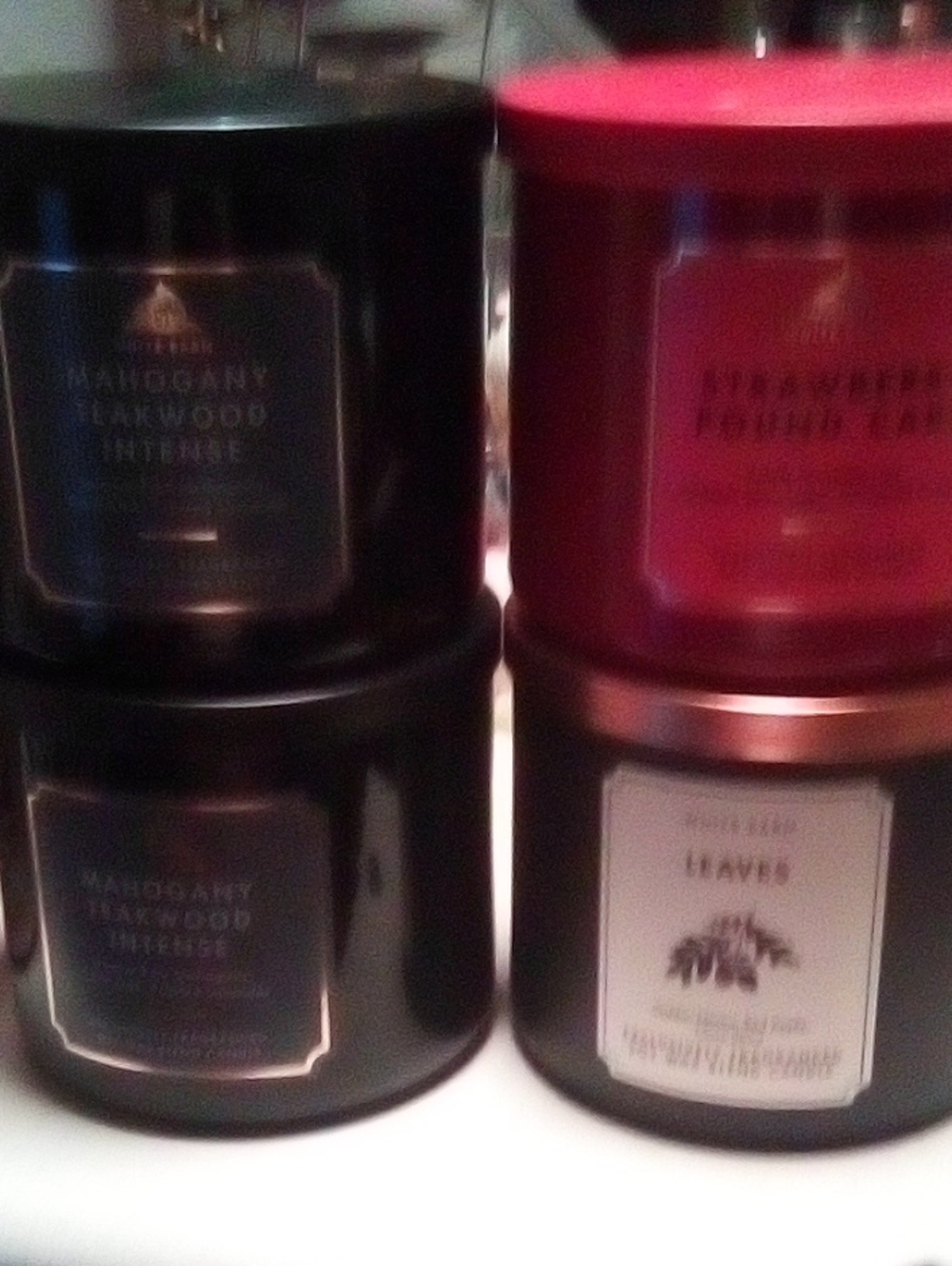 Bath & Body Works 3 Wick Set Of 4